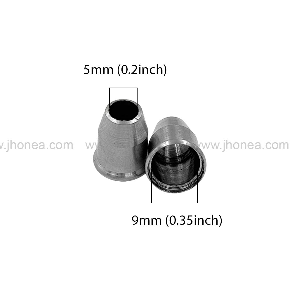 Shiny Silver Metal Aglets for Hoodies & Track Pants