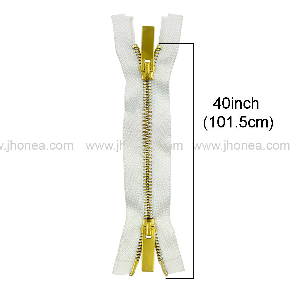 Stylish #5 Two-Way Metal Zipper for Jackets & Dresses