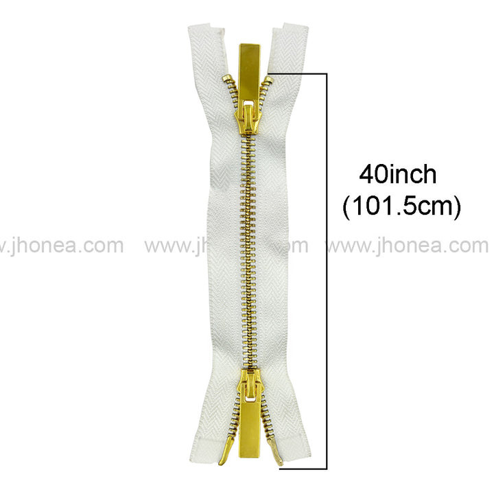 Stylish #5 Two-Way Metal Zipper for Jackets & Dresses