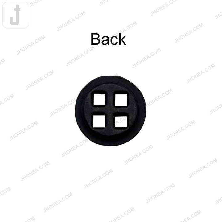 Versatile 10mm Round Shape 4 Hole Alloy Metal Buttons