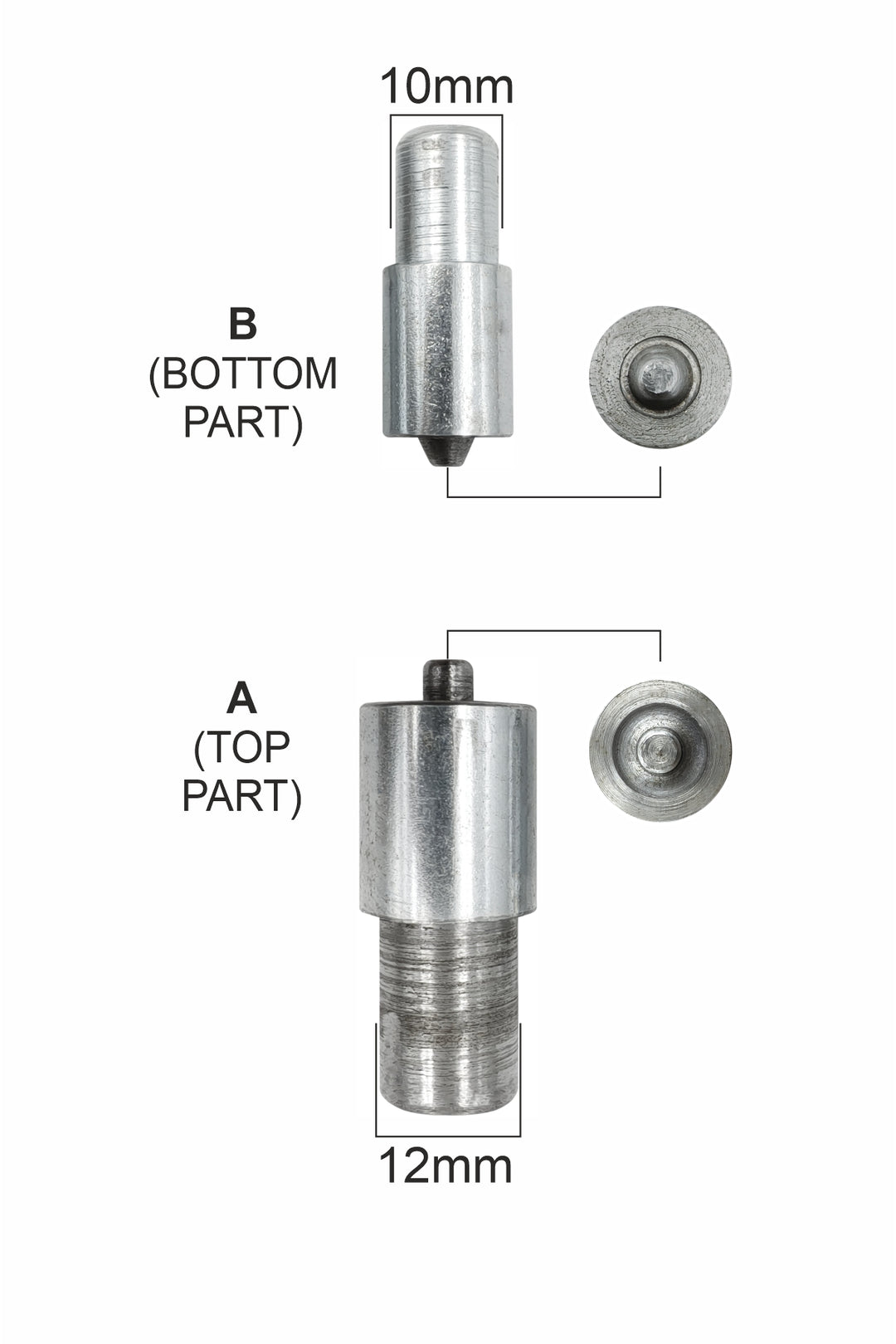 Round Eyelets Die Mold for Fast and Neat Eyelet Fitting