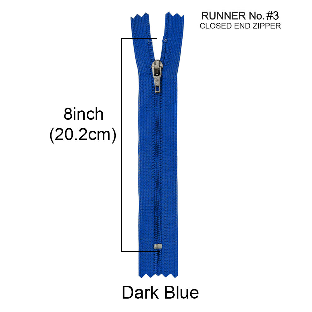 YKK- #3 Nylon Coil Pant Trousers Closed-End YKK Zipper