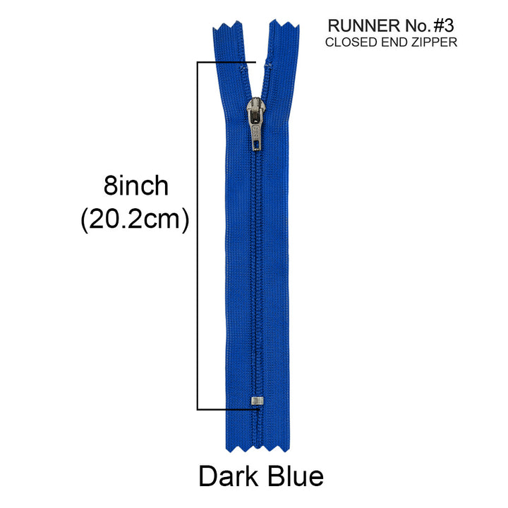 YKK- #3 Nylon Coil Pant Trousers Closed-End YKK Zipper