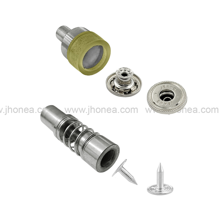 Die Mold Set For Fixing Denim Garment Button