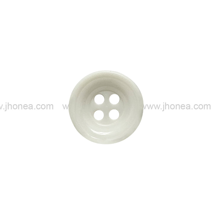 Round Shape 4-Hole Off White Shirt,  frocks, skirts, scarf, jeggings, leggings, palazzos, shorts, jackets, coats, blouses/tops Button
