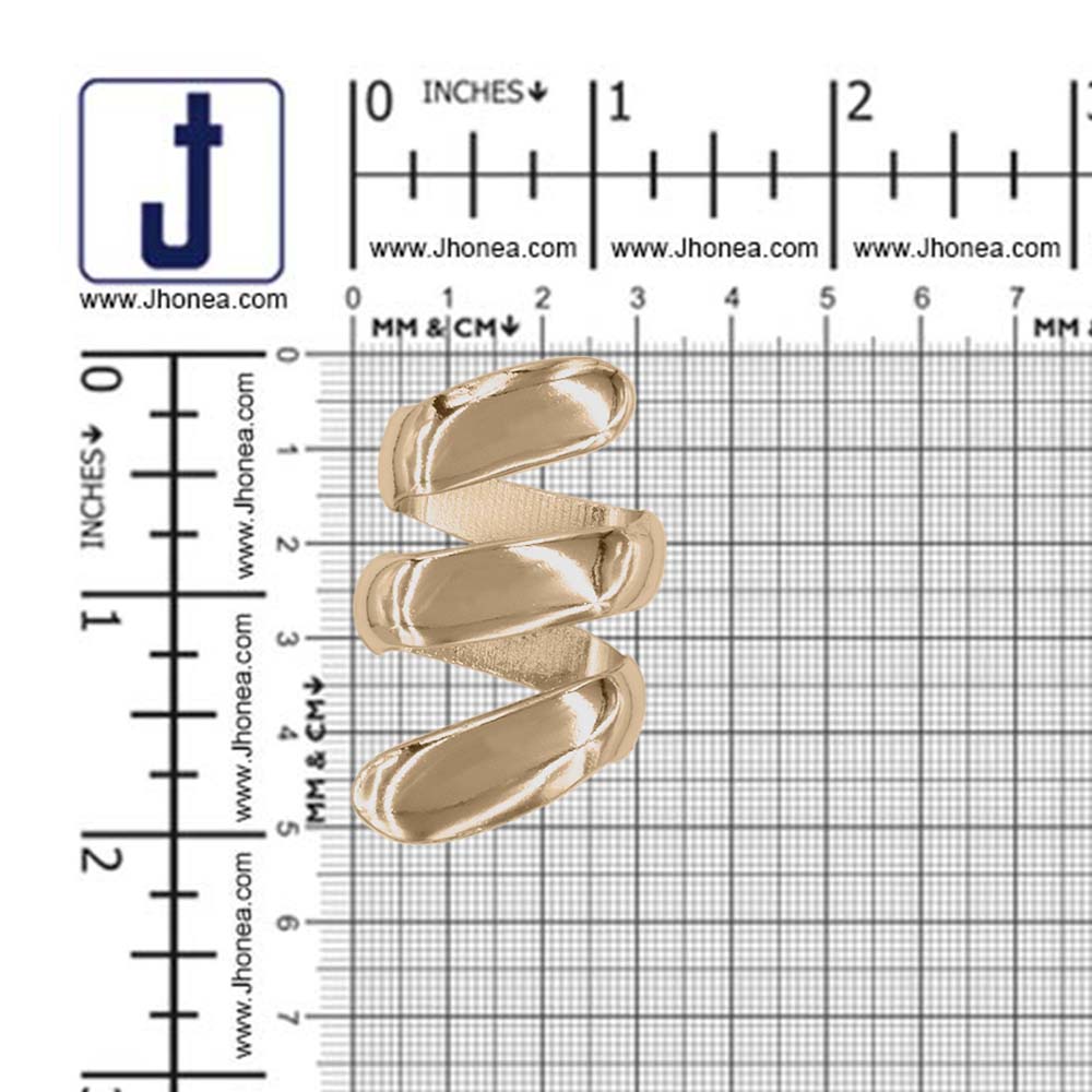 Premium Spiral Shaped Shiny Metal Buckle for Fashion Accessories