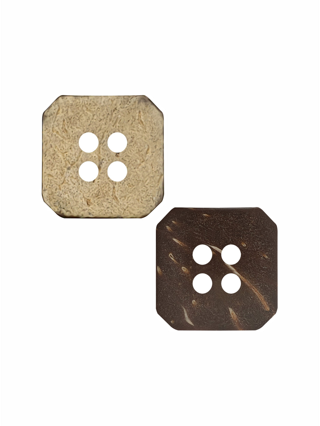 Natural 15mm 4-Hole Coconut Shell Wooden Buttons for Coat/Jacket/Dresses