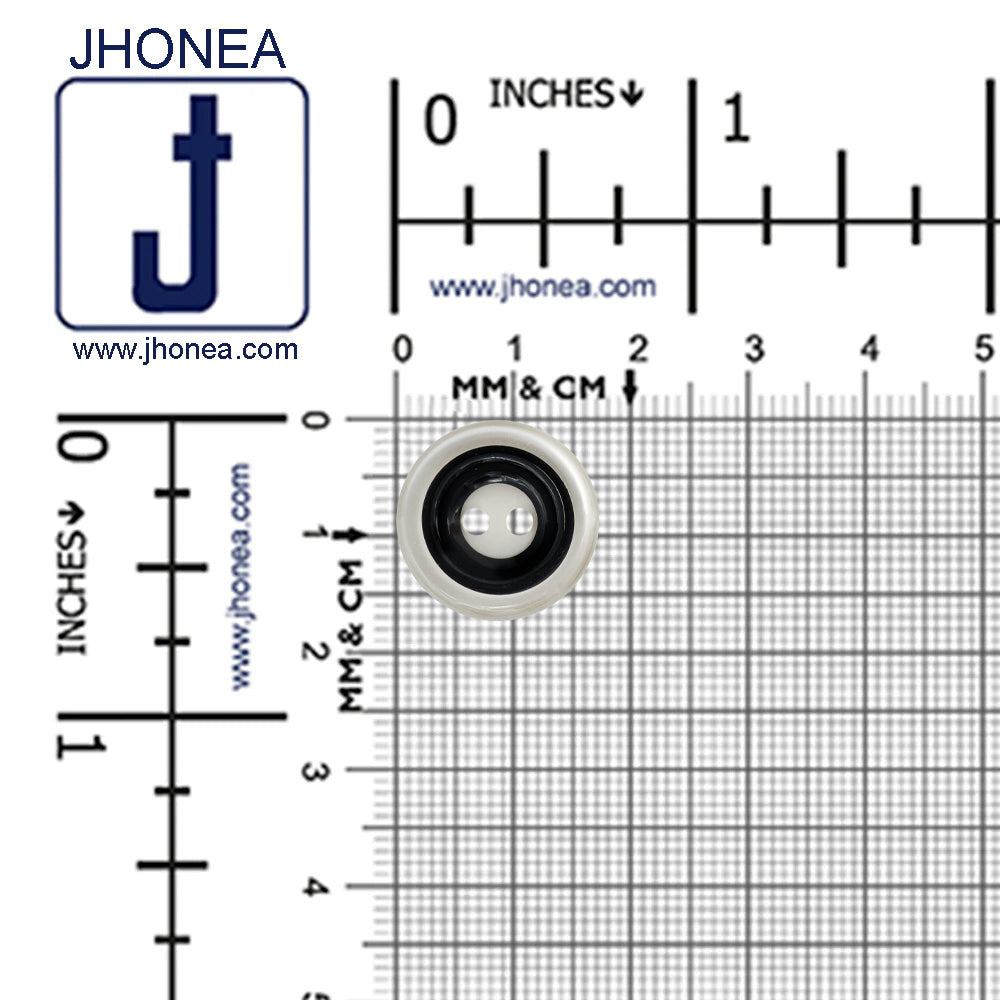 17mm (28L) Round 2-Hole Polyester Buttons