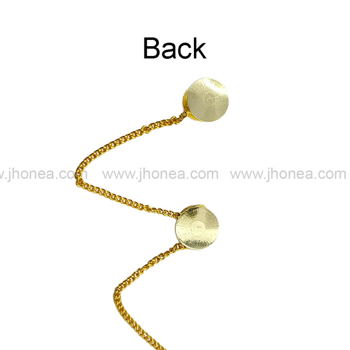 Classy Pearl Hanging Chain Kurta Button for Elegant Ethnic Wear
