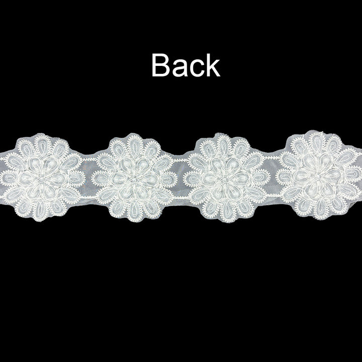 Pretty Floral Dyeable Lace Trim for Dresses & Garments