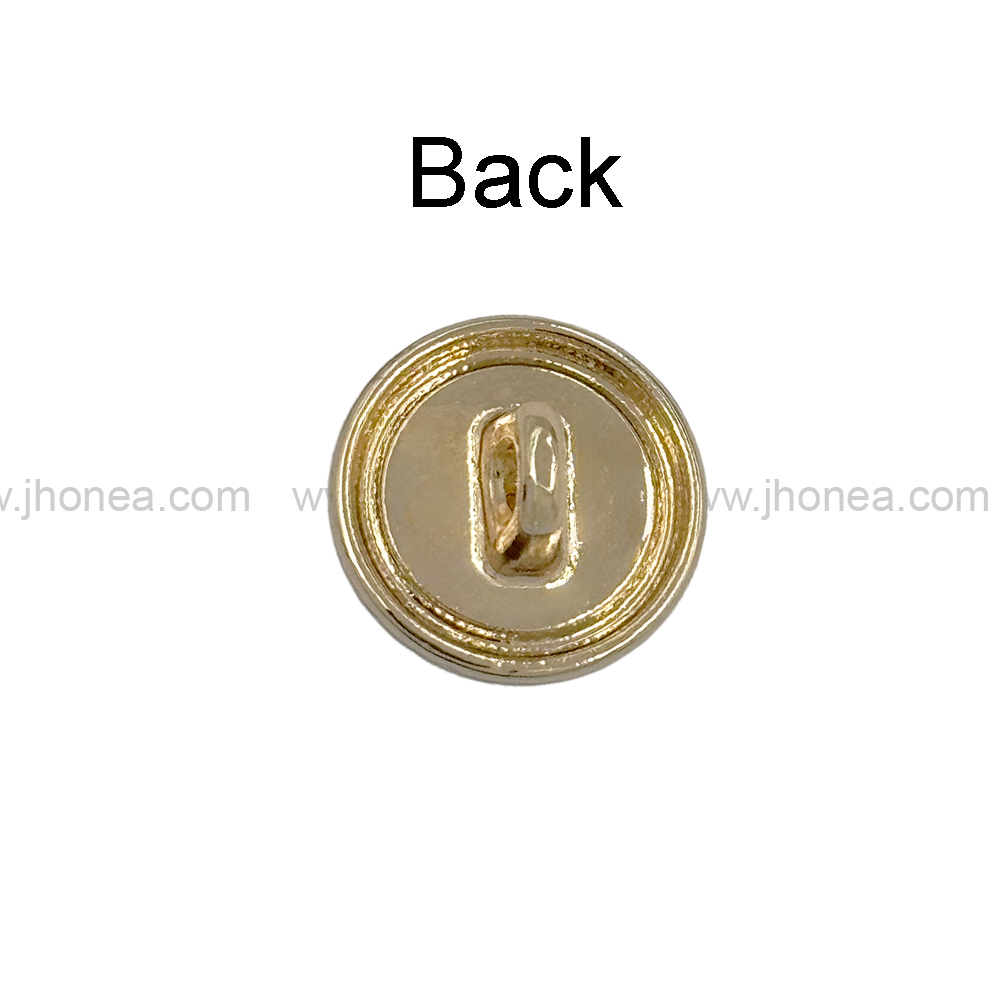 Round Shape with Chain-Like Design Rim Pearl Button