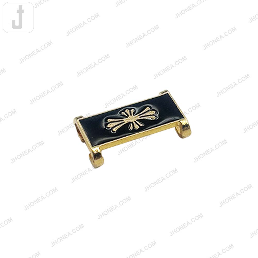 Black Enamel Alloy Decorative Hardware Accent for Bags/Wallets Accessories