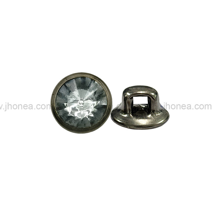 Stylish Gunmetal Diamond Button 8mm for Shirts/Kurtas & Designer Wear
