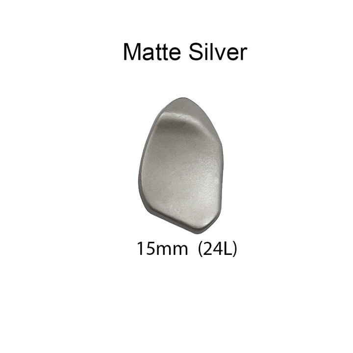 Decorative Uneven Shape Metal Loop Buttons For Shirt/Kurta
