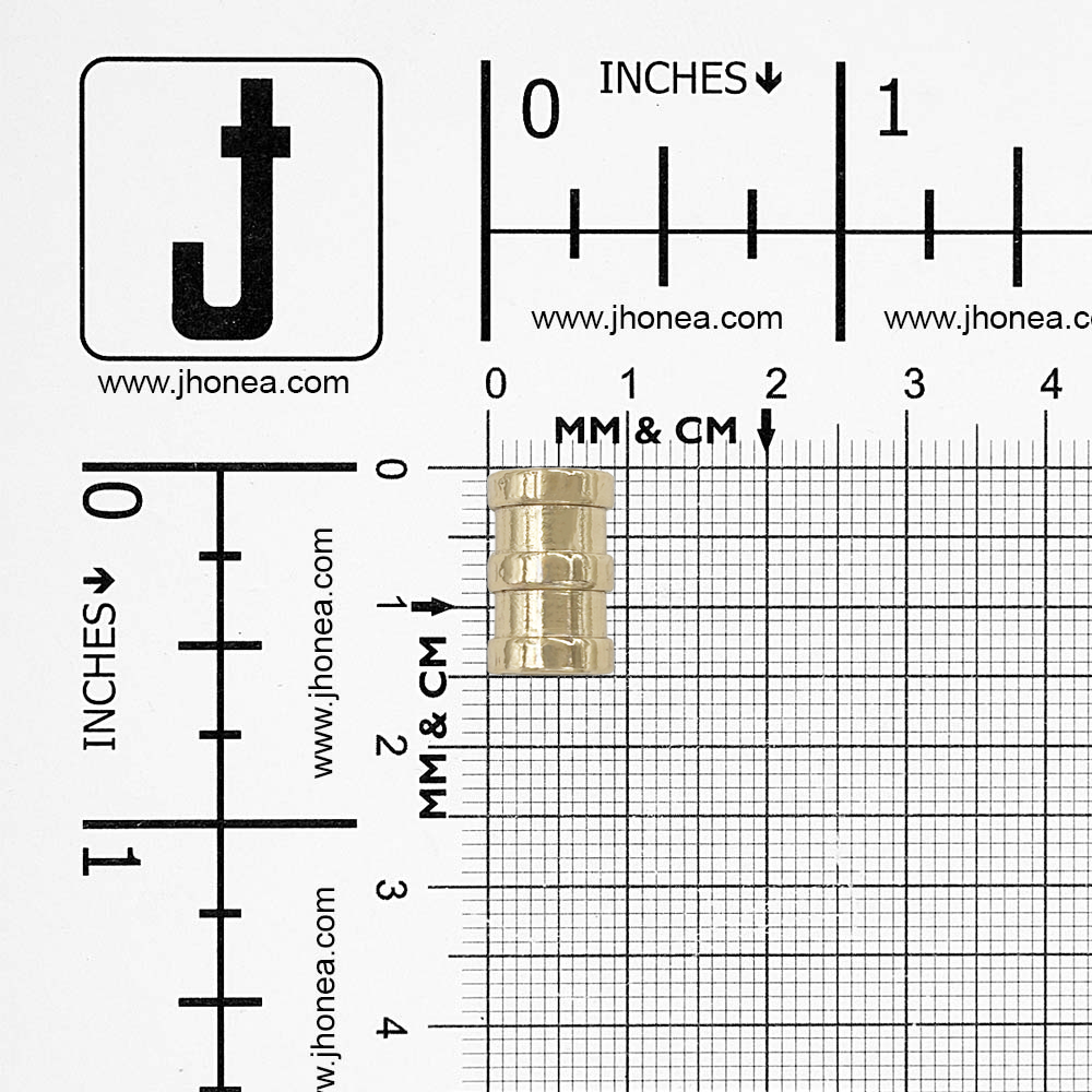 Shiny Gold Metal Aglets Cord Ends for Cords and Drawstrings