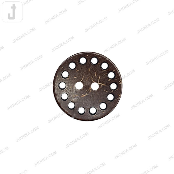 Eco-Friendly 2 Hole Coconut Shell Buttons