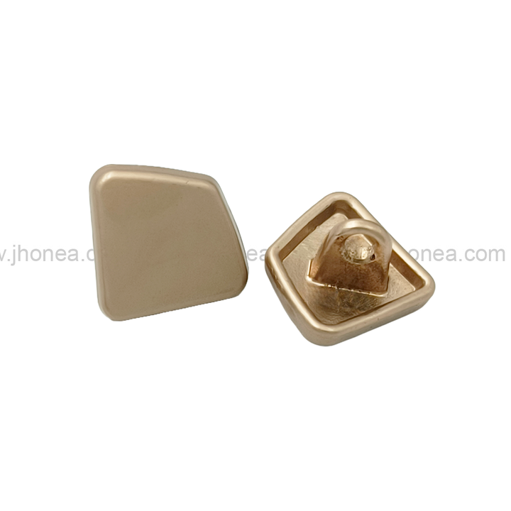 Unique Matte Finish Geometric Shape Shank Metal Button