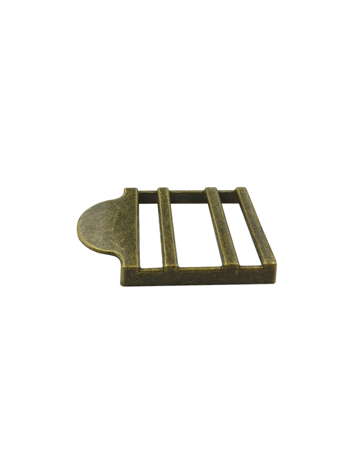 Triple-Bar Slide Strap Adjuster Metal Buckle for Belt and Bags