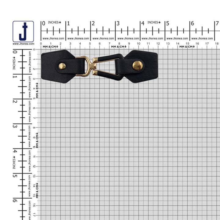 Premium PU Leather Designer Belt Buckle Closure for Coats/Jackets