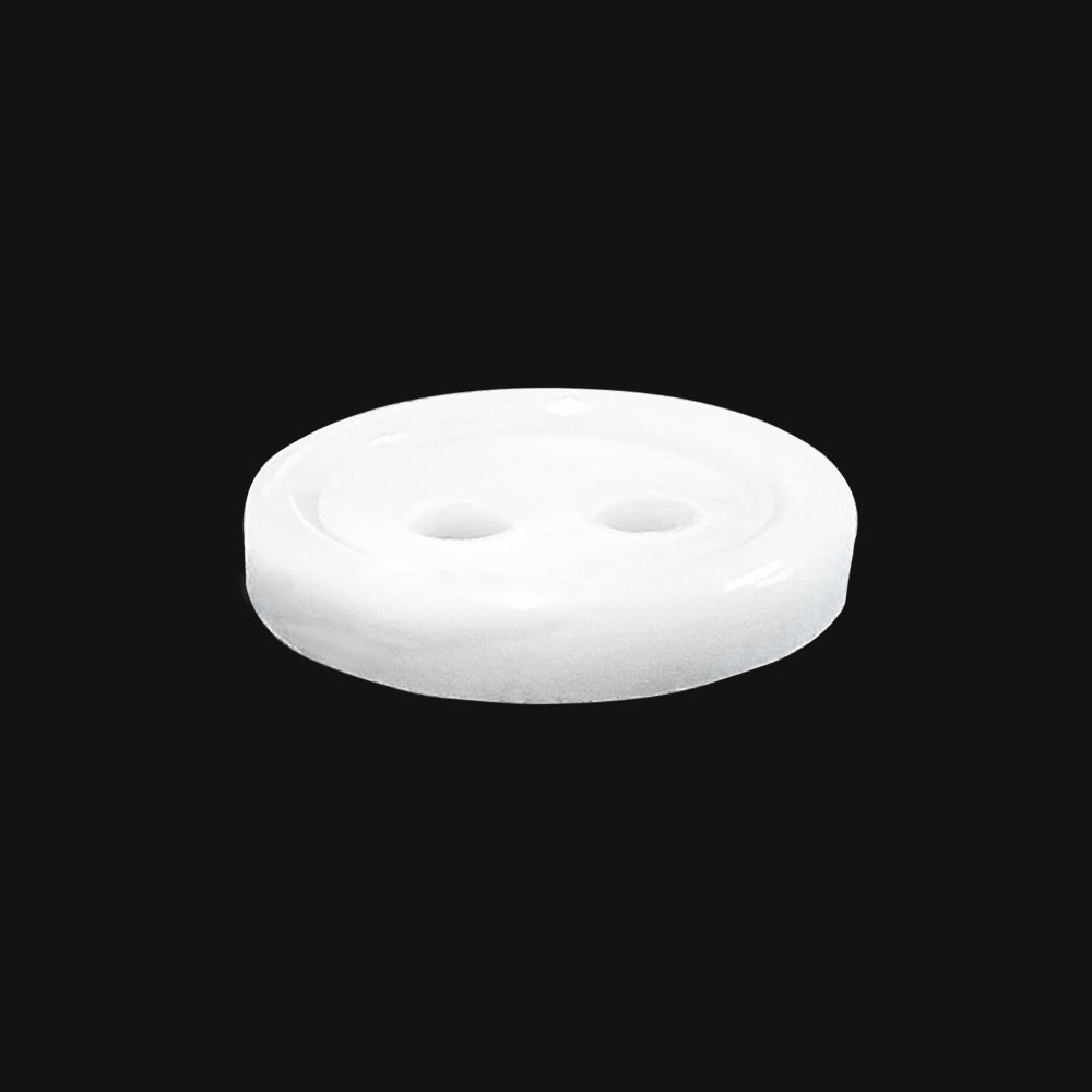 Shiny White Round Rim Natural Buttons for Men/Women/Kids Clothing