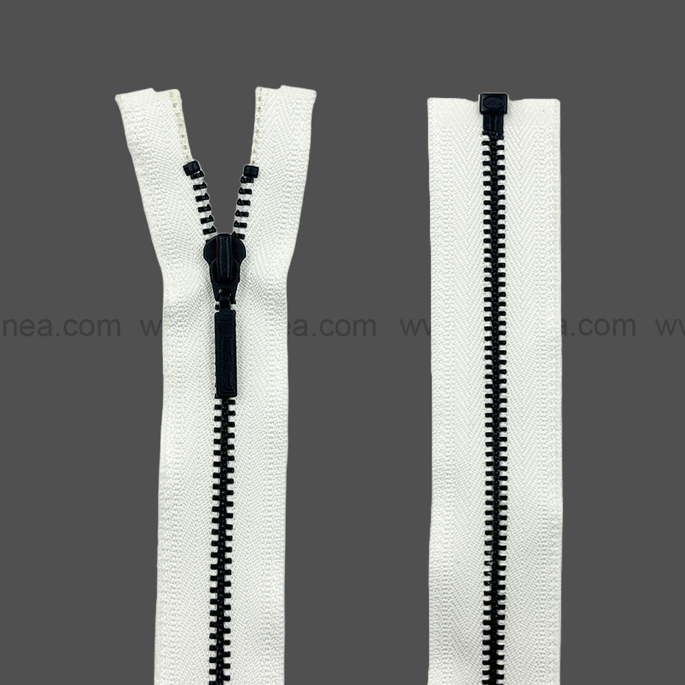 Premium Quality #3 Number Matte Black Decorative YKK Metal Zipper for Hoodies & Jackets