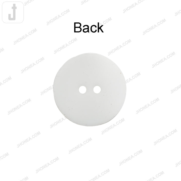 Elegant Floral 20mm 2-Hole Buttons for Dresses