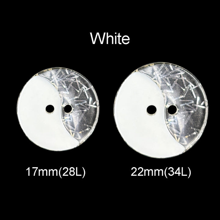 Classic Yin-Yang Design 2-Hole Polyester Buttons