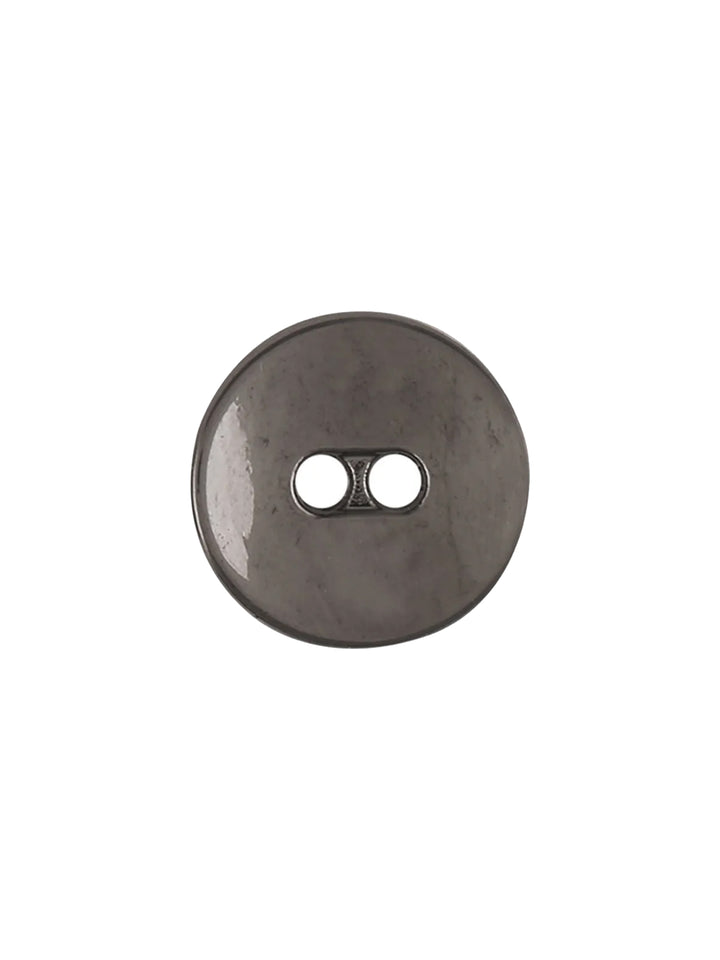 Fashionable Round Shiny Black Nickel (Gunmetal) Shape with Curvy Structure Metal Button