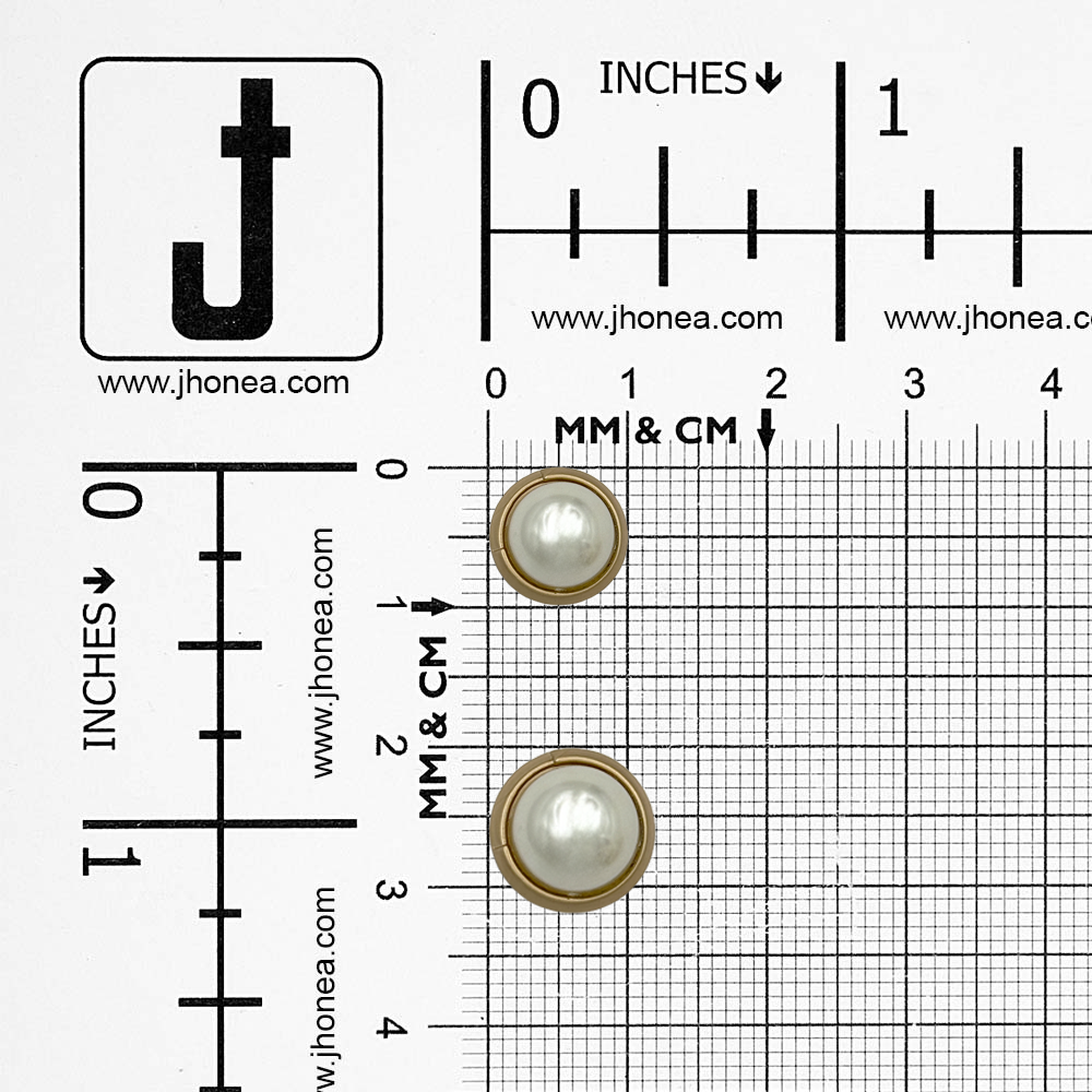 Shiny & Classy Round Shape Premium Quality Pearl Metal Button