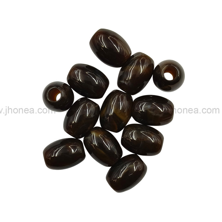 Classic Resin Polyester Dark Brown Beads for Clothing/Jewelry/Handmade Crafts