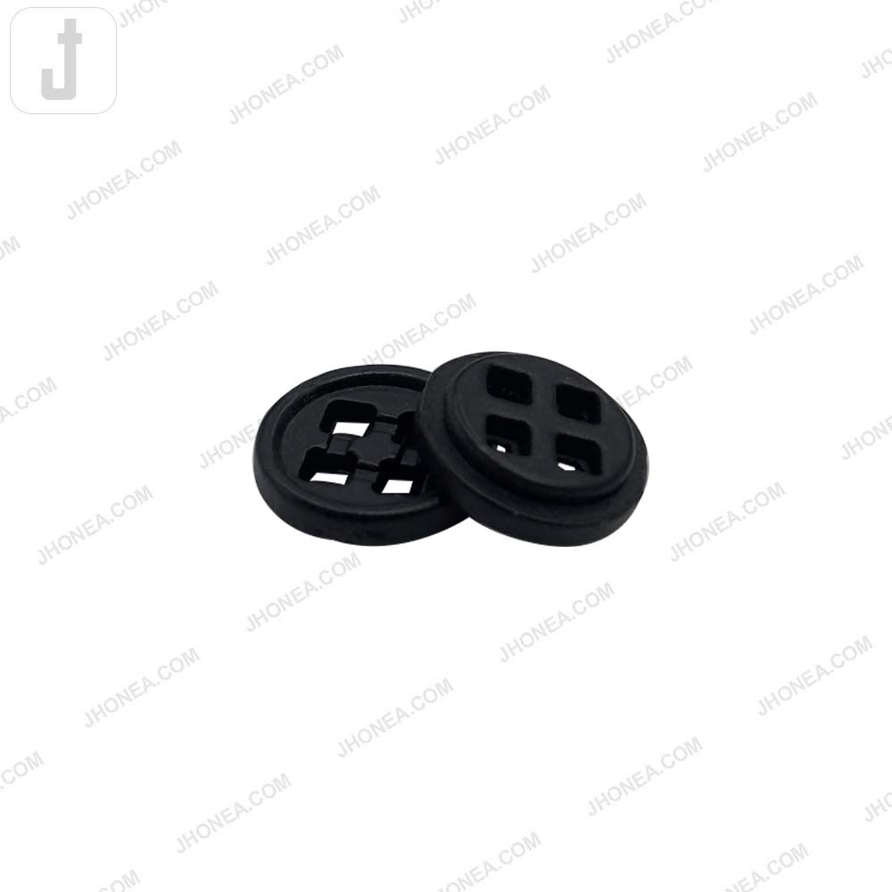 Versatile 10mm Round Shape 4 Hole Alloy Metal Buttons