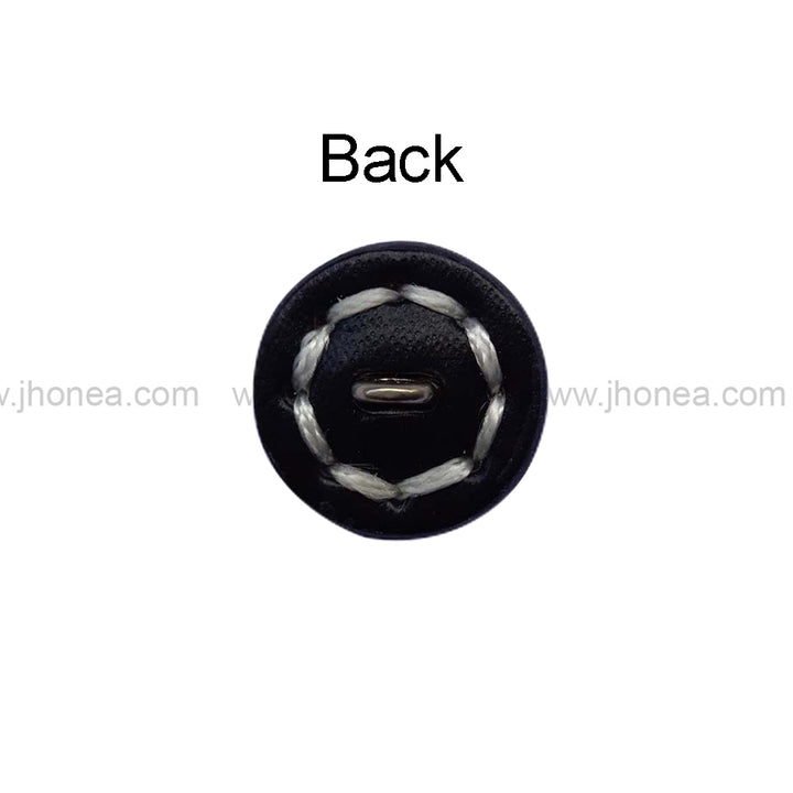 Fancy 17mm(28L) PU Leather Downhole Loop Buttons