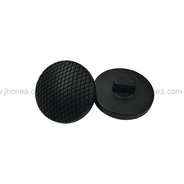 Fashionable Round Shape Black Polyester Blazer/Coat Button