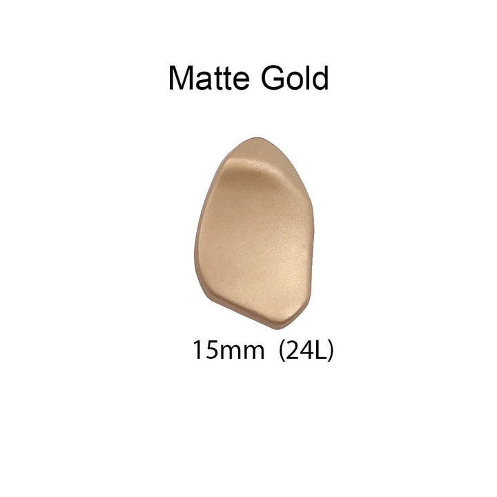 Decorative Uneven Shape Metal Loop Buttons For Shirt/Kurta