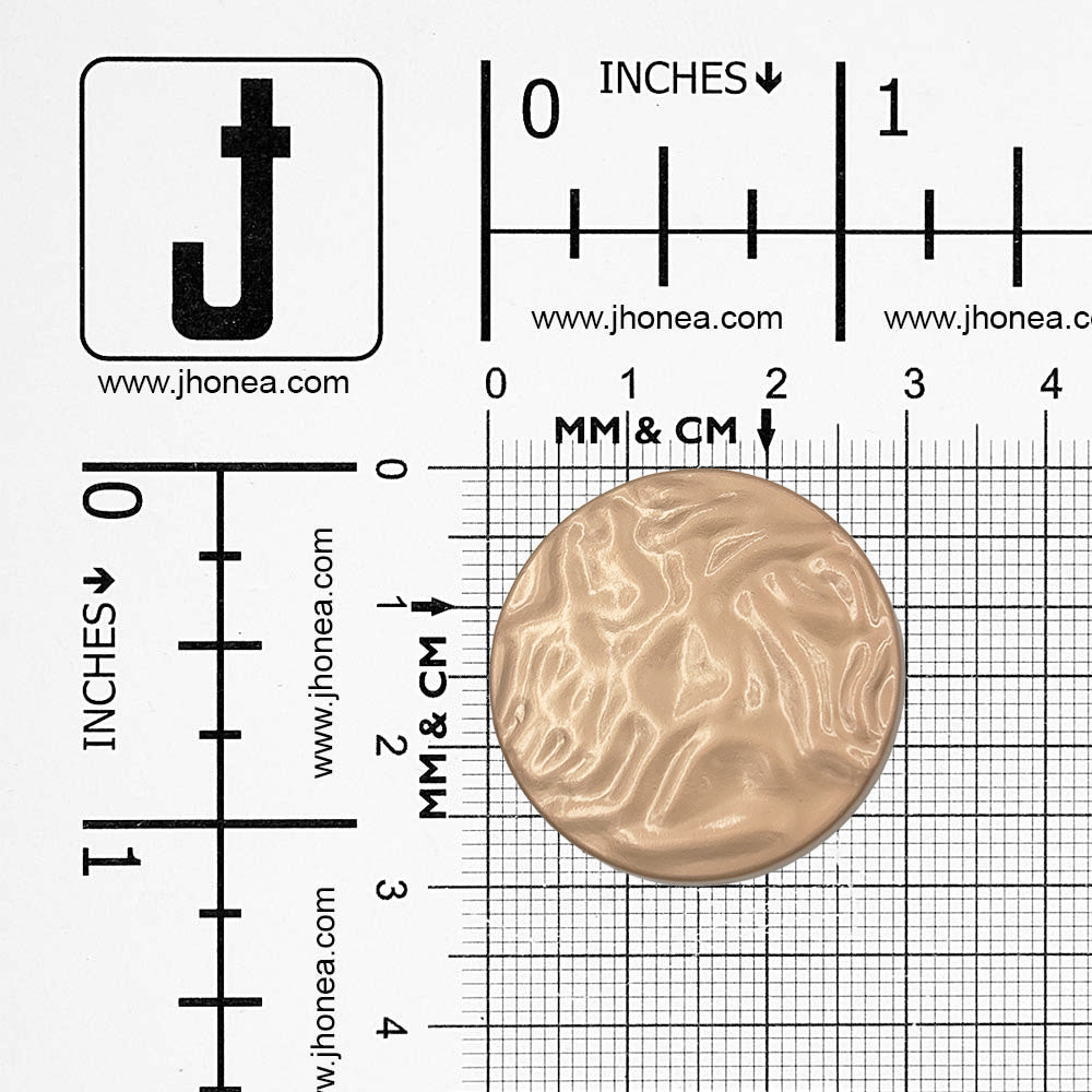 Unique Structure Round Shape Matte Finish Shank Metal Button