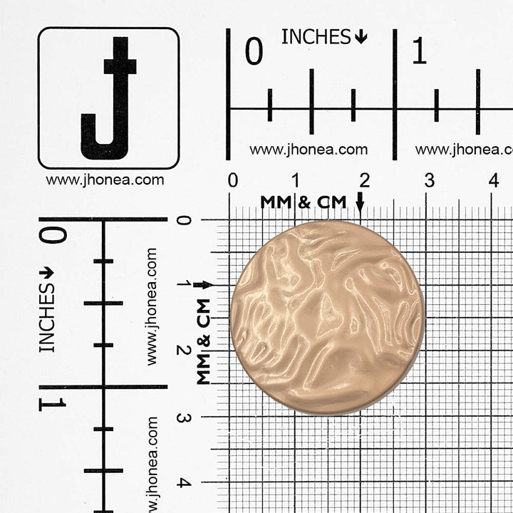 Unique Structure Round Shape Matte Finish Shank Metal Button