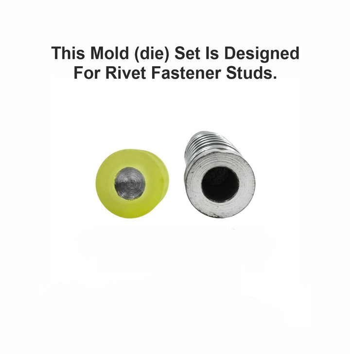Flat Rivet Mold (Die) Set Fast & Easy Rivet Stud Fitting Tool