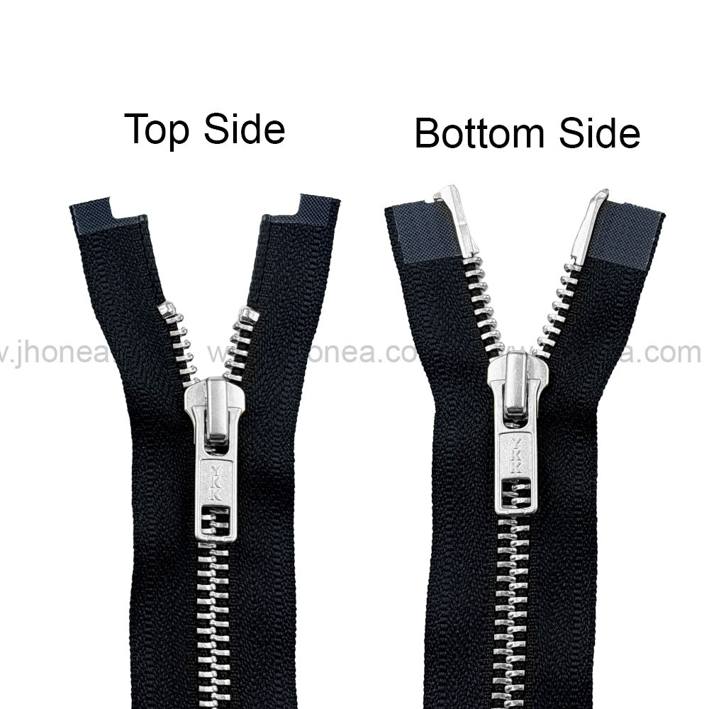 YKK #5 Teeth Premium Two Way Metal Zipper for Jackets