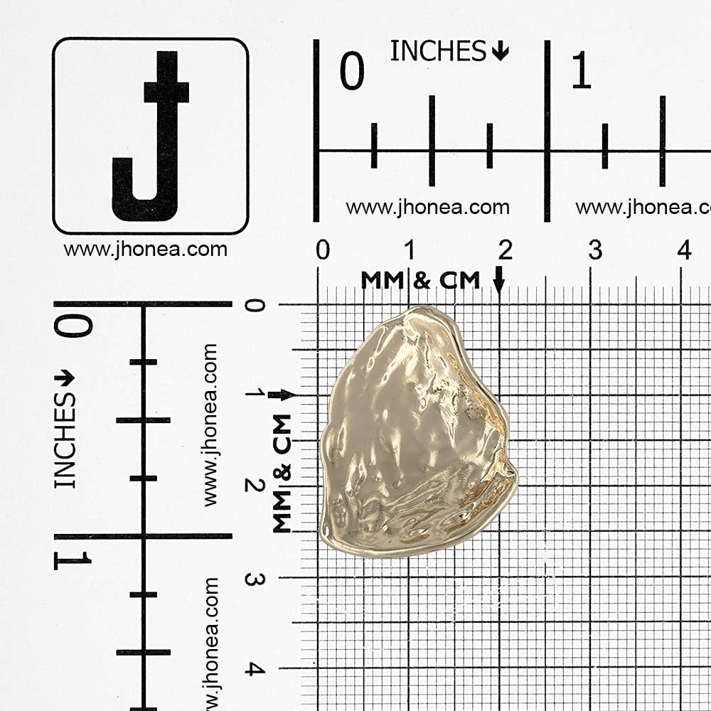 Luxury Organic-Shaped Gold Metal Buttons