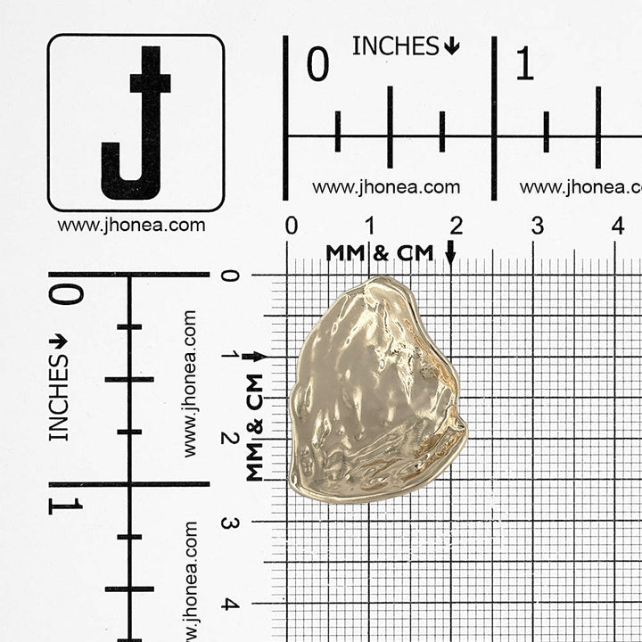 Luxury Organic-Shaped Gold Metal Buttons