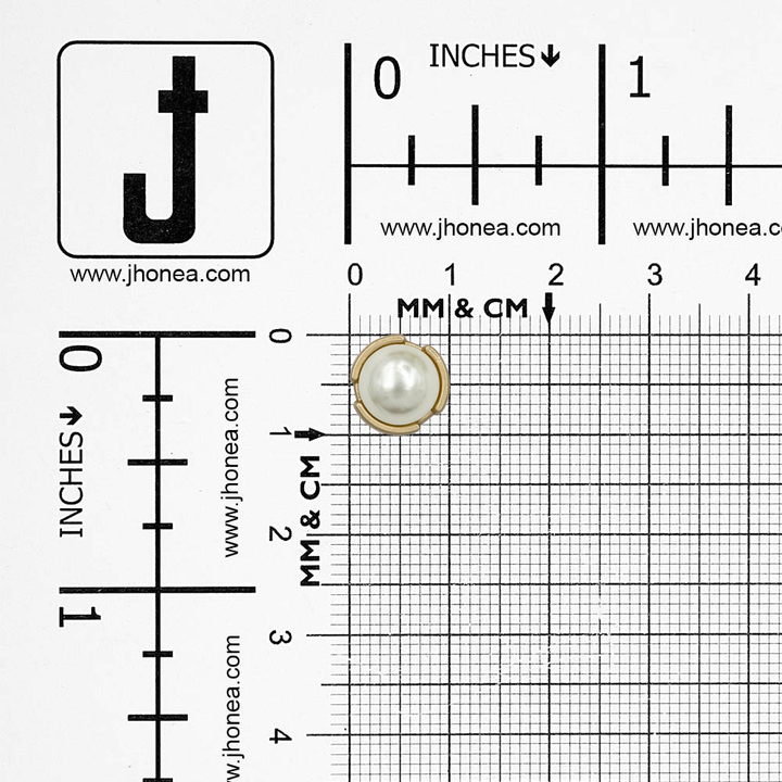 10mm (16L) Round Shape Cutting Edges Pearl Button