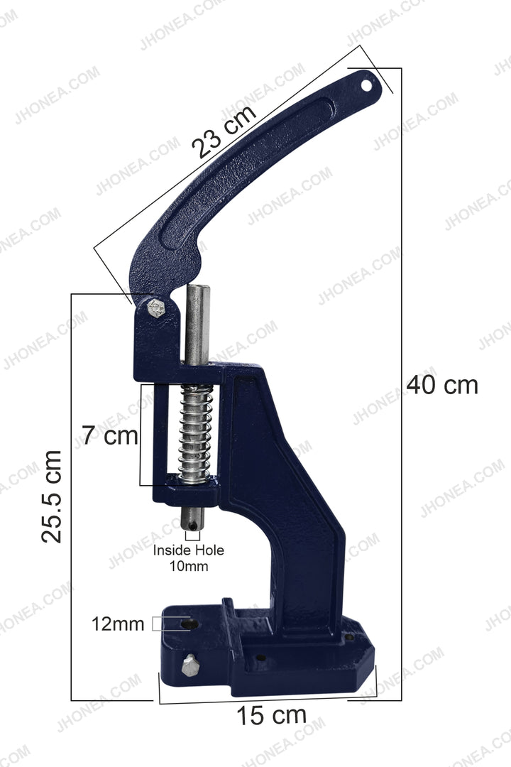 4-Part Snap Buttons, Eyelet Grommets, Rivet Studs Multipurpose Hand Press Machine