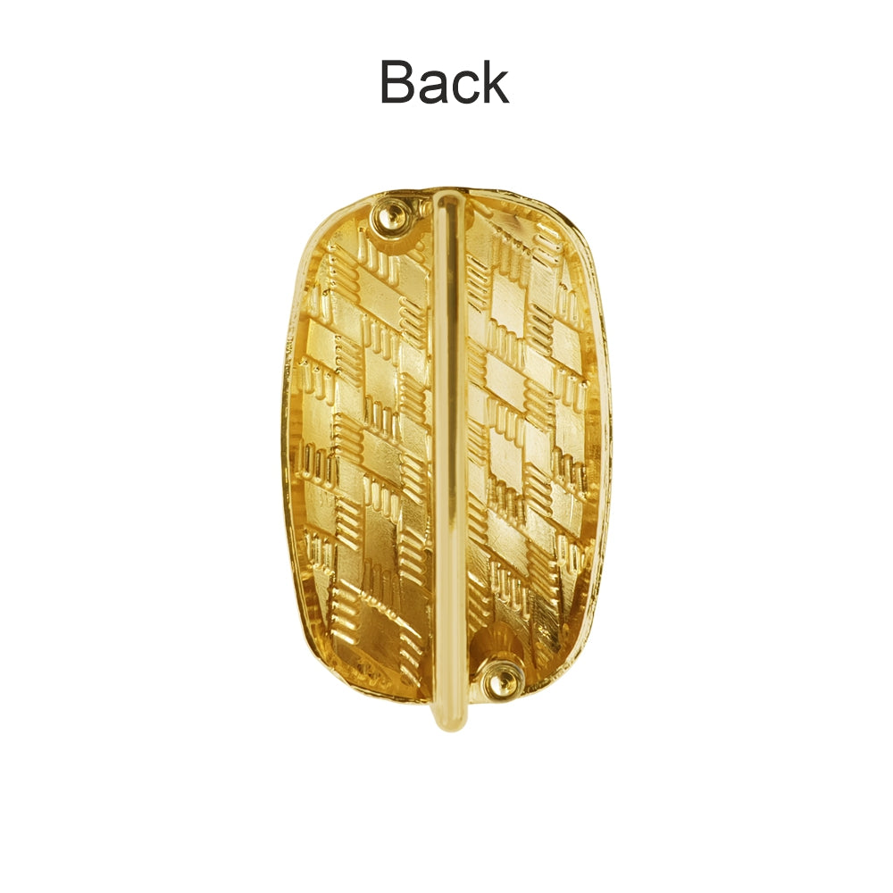 Elegant Shiny Textured Metal Buckle for Fashion Accessories and Clothing