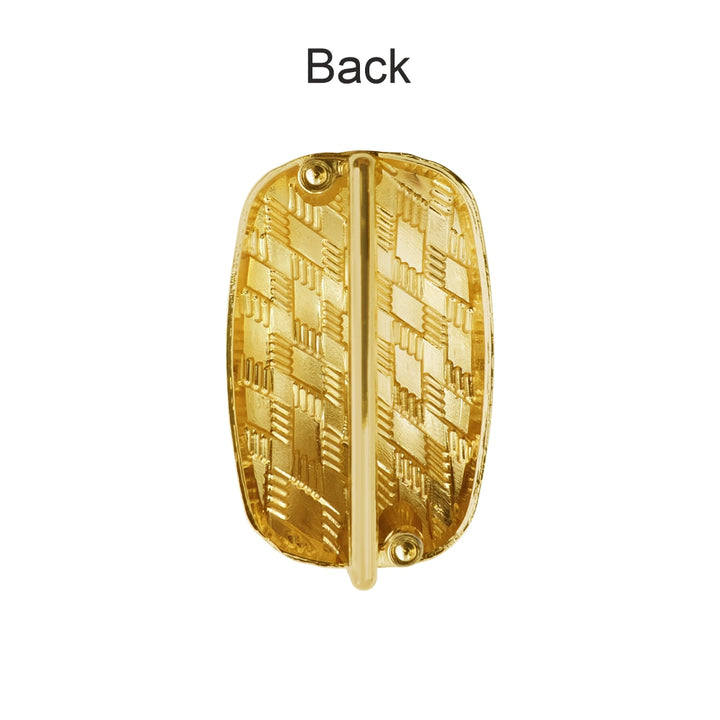 Elegant Shiny Textured Metal Buckle for Fashion Accessories and Clothing