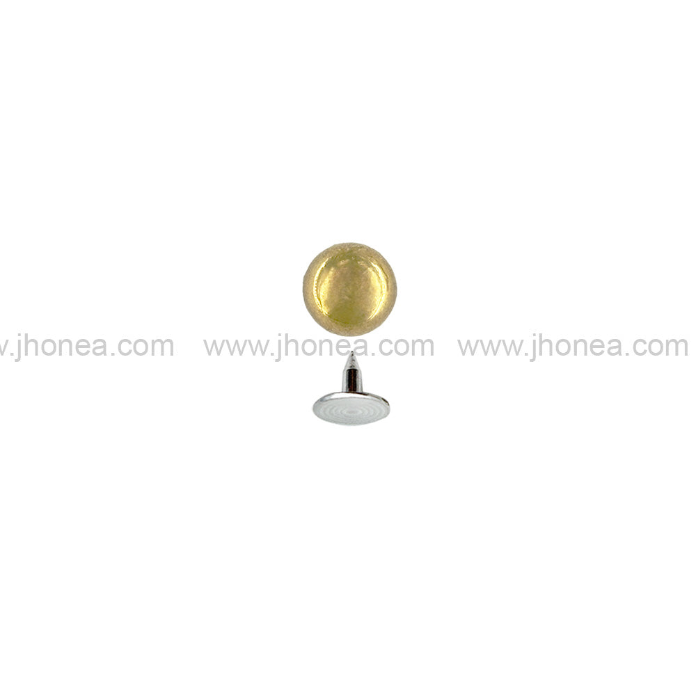 Round Golden 6mm Dome Rivet Fastener Studs for Jeans/Jackets