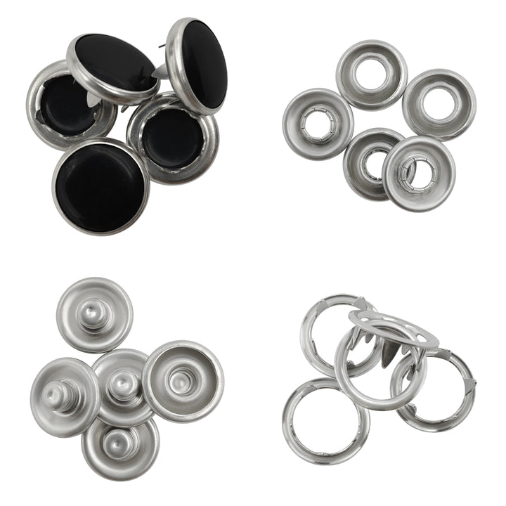 4-Part Prong Press Metal Studs Snap Buttons for Shirt/Kurta