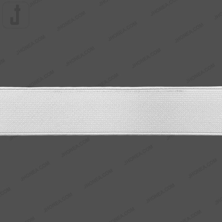 Plain White Tailors' Stiff Woven Elastic for Casings