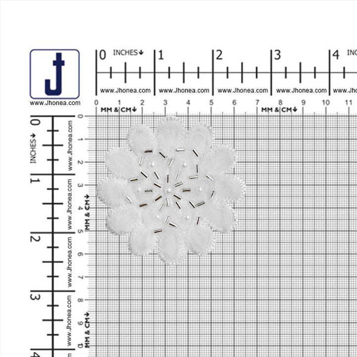 Pretty Floral Dyeable Lace Trim for Dresses & Garments