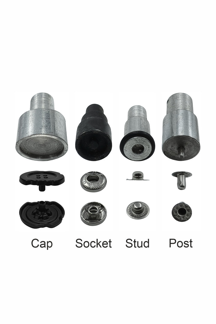 Die Mold Set Easy Tool for Black Designer Uneven 4-Part Snap Button