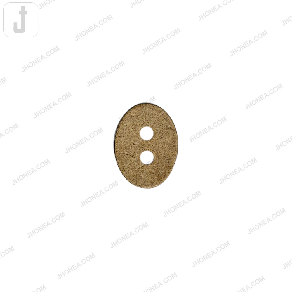 Natural 15mm Oval 2 Hole Coco Shell Buttons